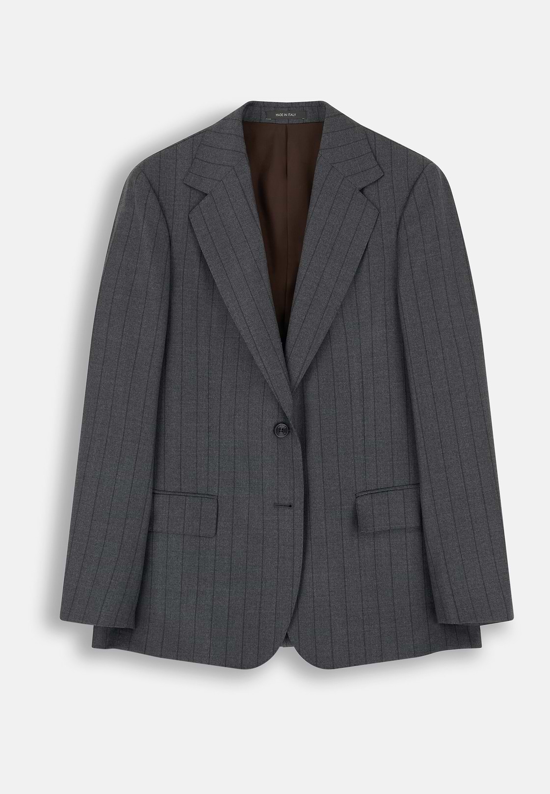 Single-Breasted Suit in Pinstripe Wool, , hi-res, 2