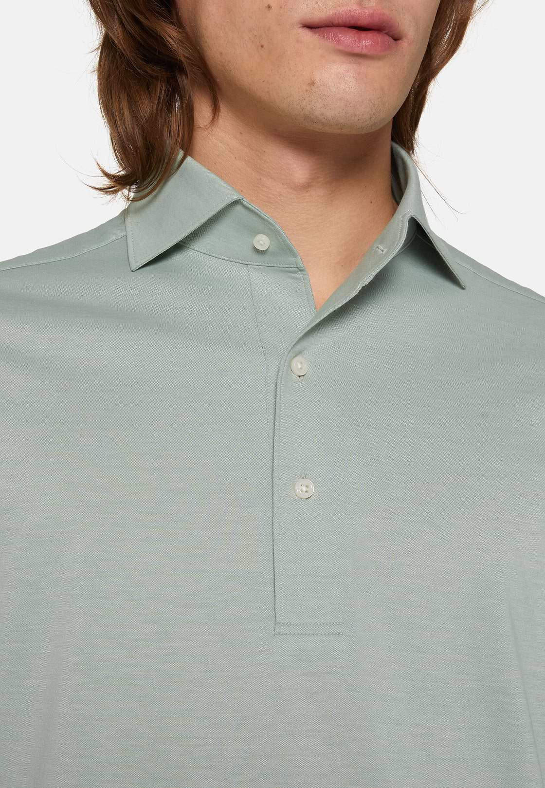 Japanese Jersey Polo Shirt, Green, hi-res