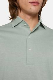 Japanese Jersey Polo Shirt, Green, hi-res