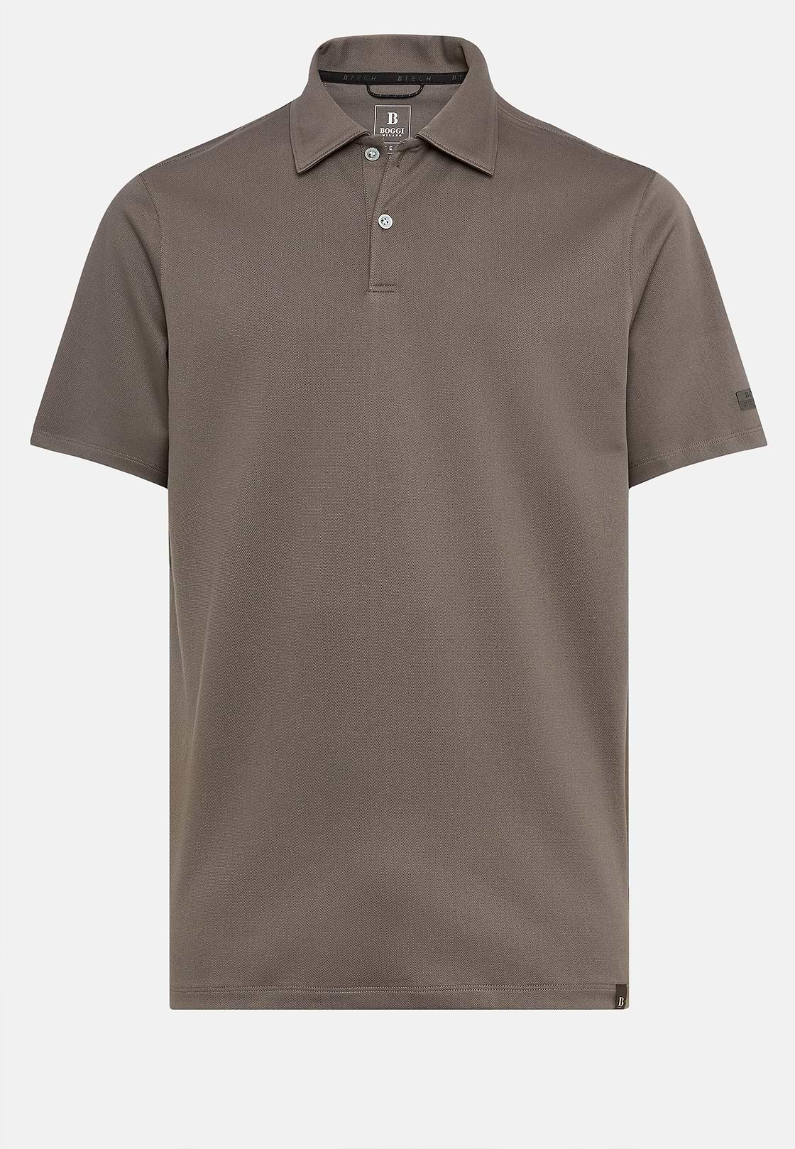 High-Performance Piqué Polo Shirt, Dark Grey, hi-res