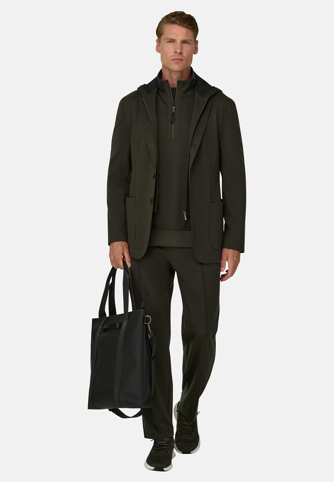Sweatjacke Madison aus WOOLTECH, Militärgrün, hi-res, 2