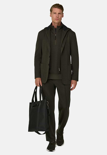 Sweatshirt Blazer Madison in WOOLTECH, Military Green, hi-res