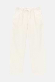 Linen Trousers, White, thumb, 5