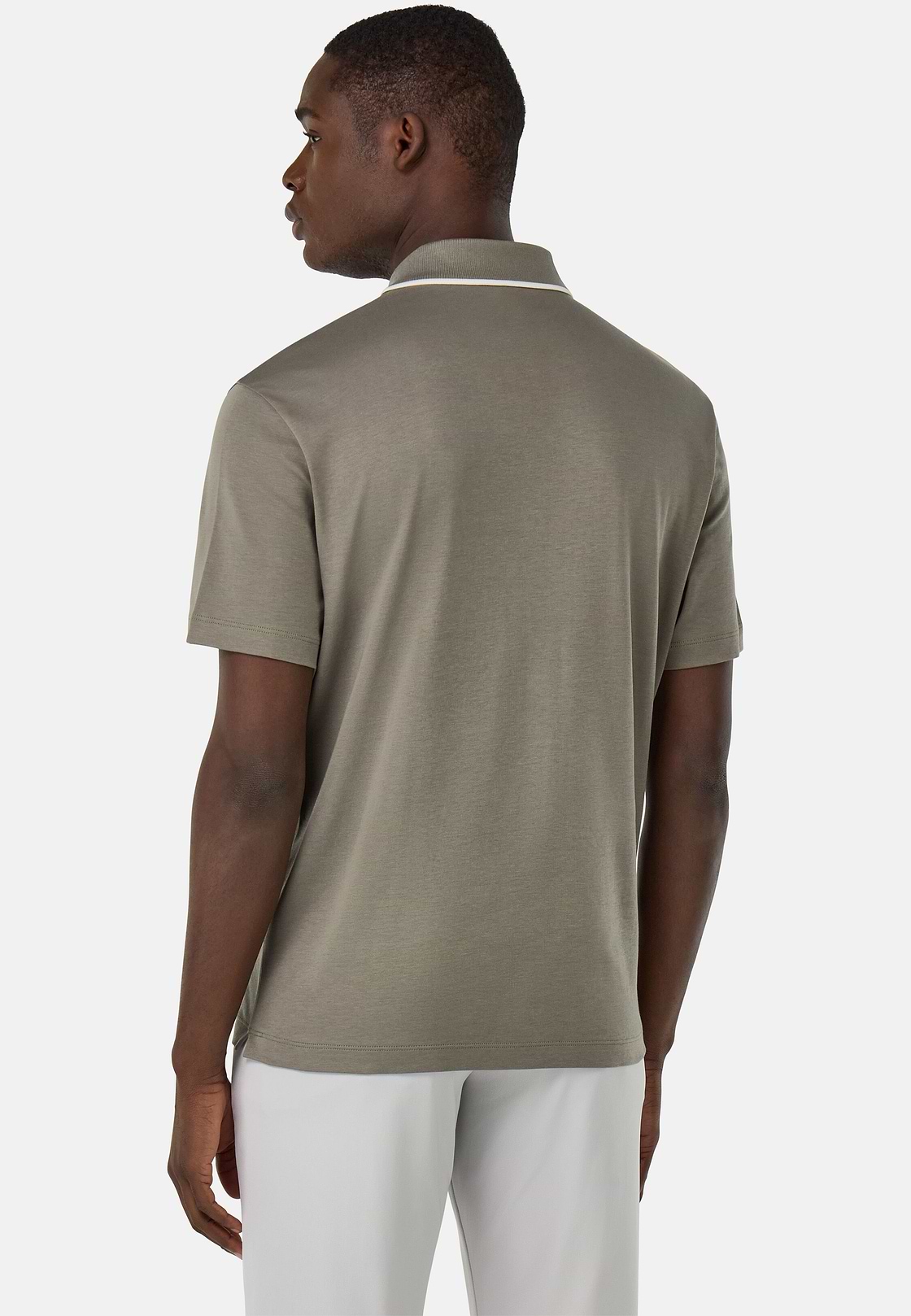 Half-Zip Jersey Polo Shirt, Military Green, hi-res