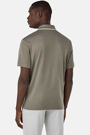 Half-Zip Jersey Polo Shirt, Military Green, hi-res