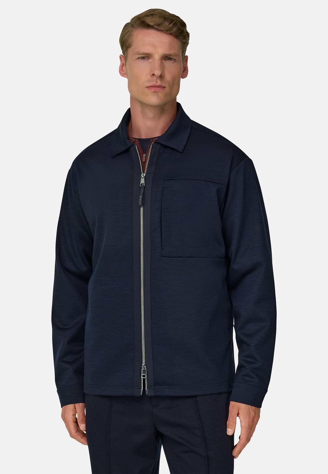 Hemdjacke WOOLTECH, Navy blau, hi-res, 1