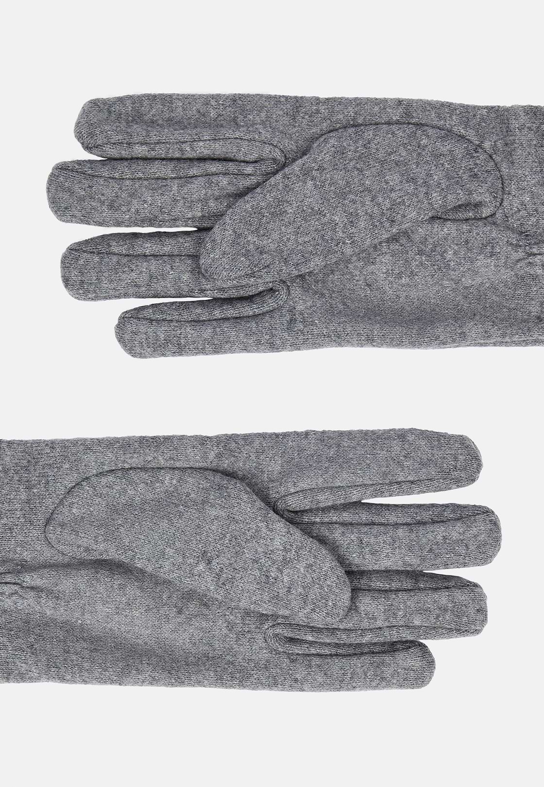 Wool Jersey Gloves, Grey, hi-res