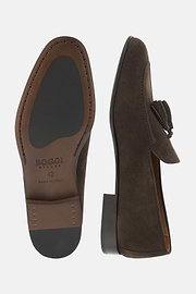 Mocasines con Borlas de Ante, Blanco, thumb, 4