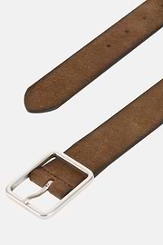 Cintura Casual In Pelle Scamosciata, Marrone, thumb, 2