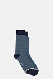 Calcetines Microrrayas, Azul  Marino, thumb, 2