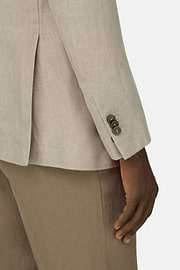 Veste En Lin, Sable, thumb, 4