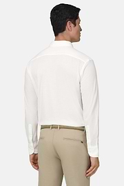 Regular Fit Cotton Jersey Polo Shirt, White, thumb, 3