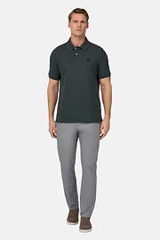 Polo In Pique Di Cotone Regular Fit, Verde, thumb, 2