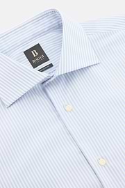 Camicia A Righe In Cotone Regular Fit, Azzurro, thumb, 5