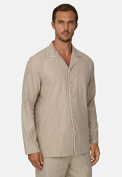 Pajama Pinstripe Cotton Flannel