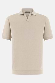 Polo Aus Baumwolle, Sand, thumb, 5