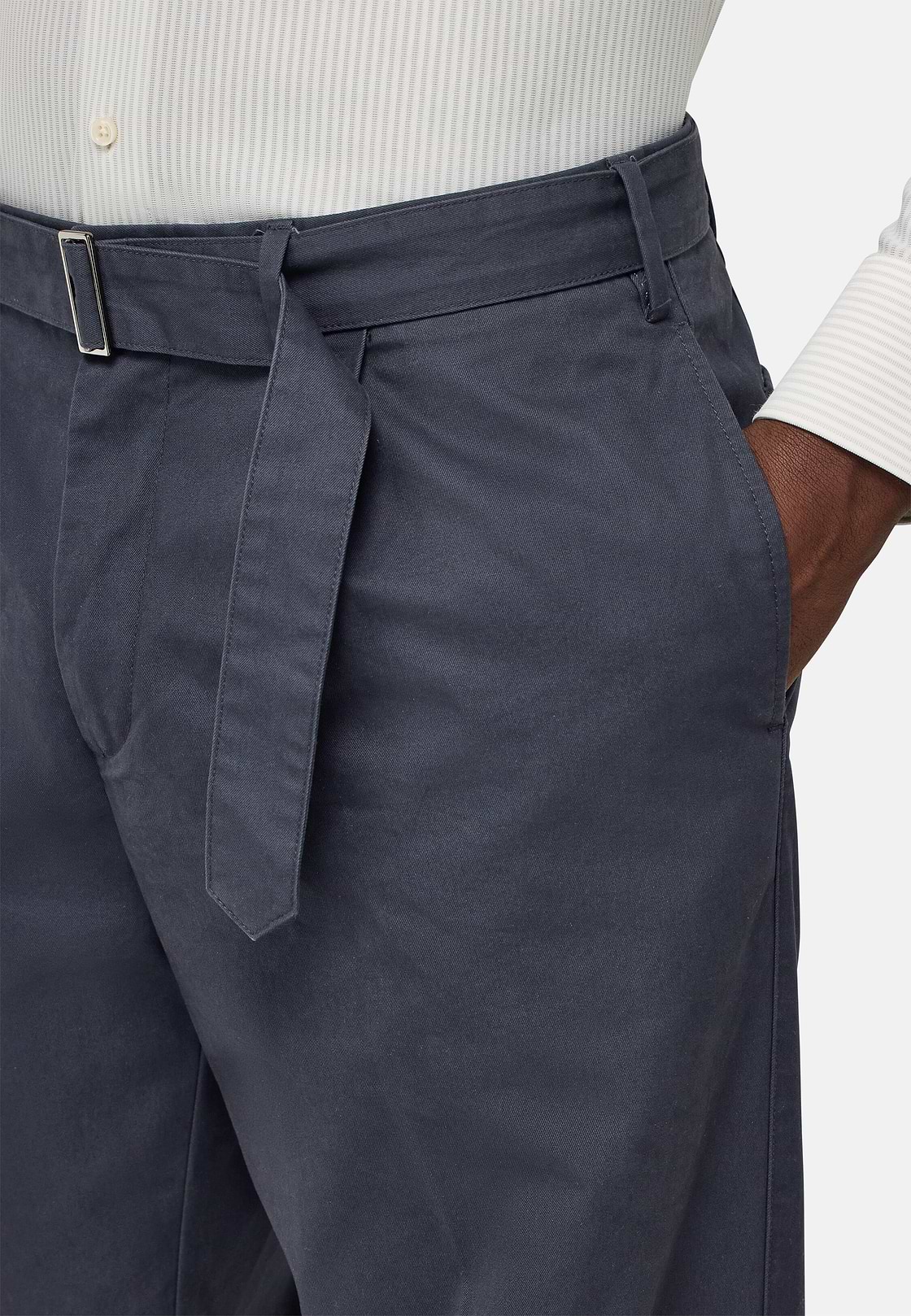Cotton Trousers, Charcoal, hi-res