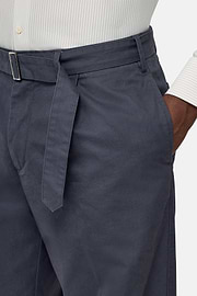 Cotton Trousers, Charcoal, hi-res