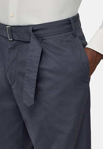 Cotton Trousers, Charcoal, hi-res