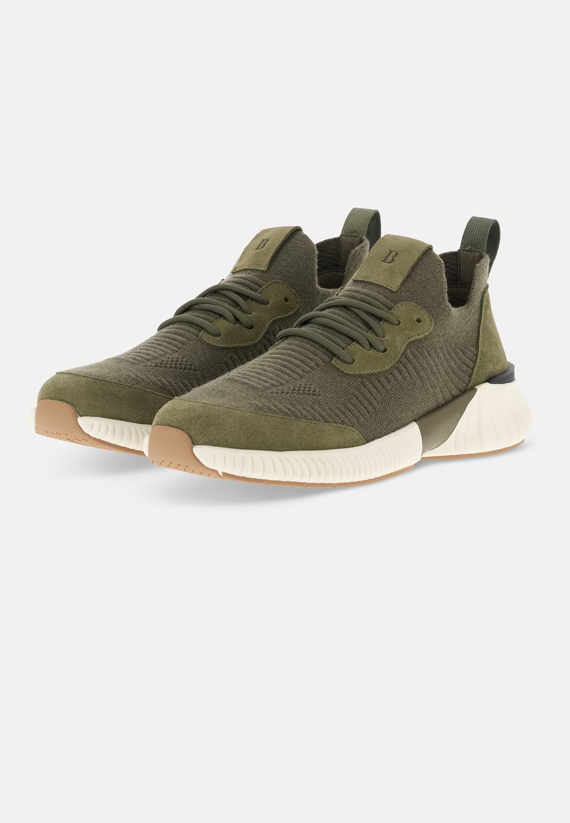 Willow Trainers in Wool Blend, Green, hi-res, 3