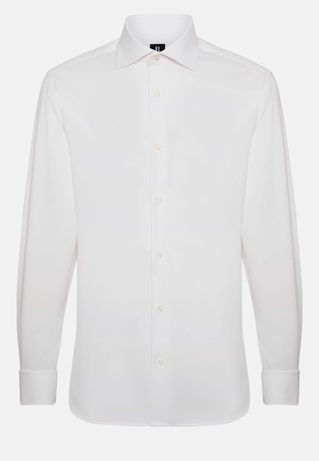 Stretch P.Point D.Cuff Windsor Collar Shirt Slim F, White, hi-res