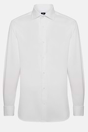 Stretch P.Point D.Cuff Windsor Collar Shirt Slim F, White, hi-res