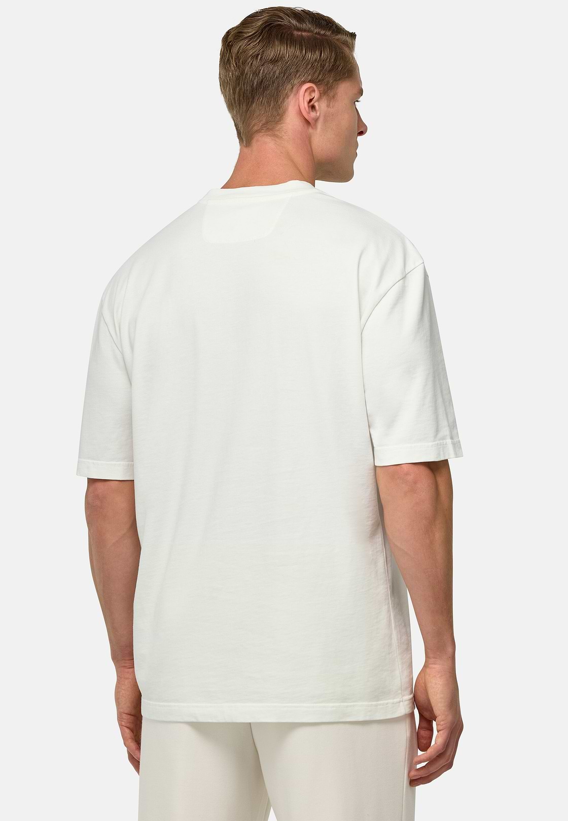 T-Shirt In Jersey Di Cotone, Bianco, hi-res