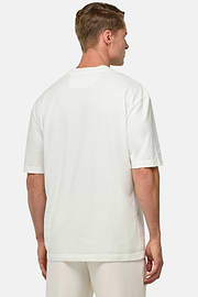 T-Shirt In Jersey Di Cotone, Bianco, hi-res