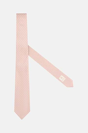 Corbata Ceremonia Microestampado De Seda, Rosado, thumb, 1