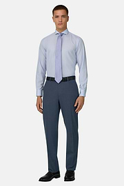 B Aria Pure Wool Trousers, Blue, thumb, 2