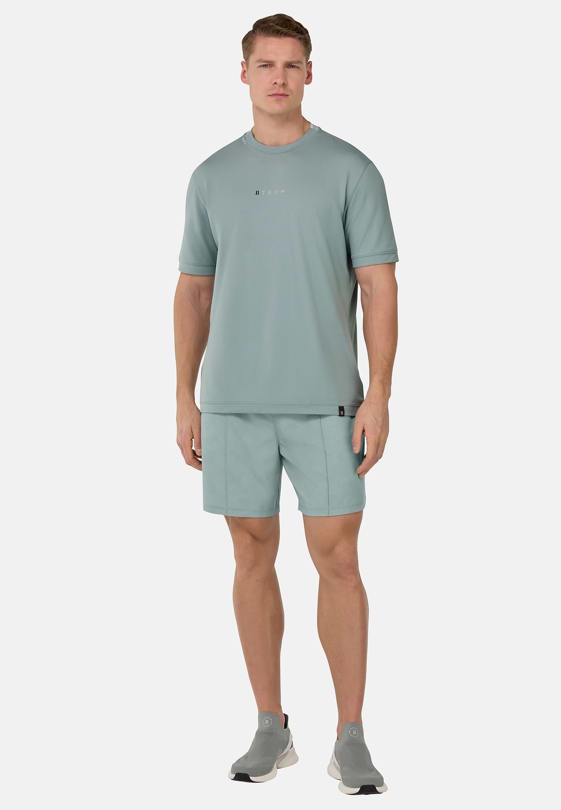 S.Cafè® High-Performance Piqué T-Shirt, Light Green, hi-res