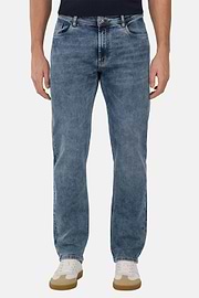 Medium Blue Stretch Denim Jeans, Light Blue, thumb, 2