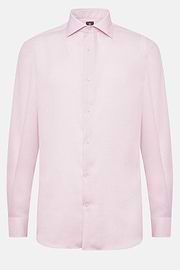 Regular Fit Cotton Dobby Shirt, Pink, hi-res