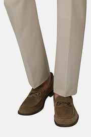 Wildleder-Mokassin, Taupe, thumb, 2