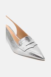 Laminated Leather Slingbacks, DKSL, thumb, 4