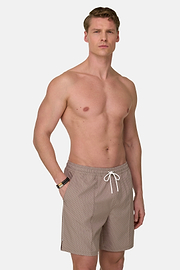 Bedruckte Badehose Aus Technischem Gewebe, Schlamm, thumb, 2