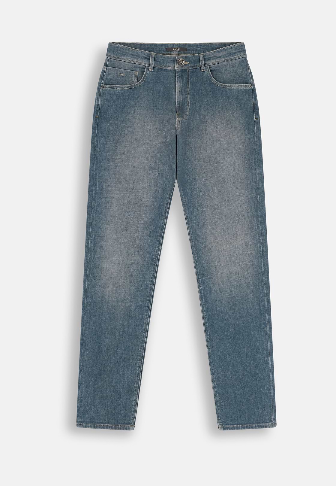 Jeans in Light Blue Stretch Denim, Light Blue, hi-res, 6