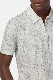 Cotton Blend Jersey Polo Shirt, Ice, hi-res
