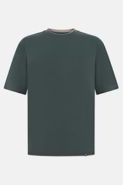 T-shirt In Cotone Pima, Verde, thumb, 5