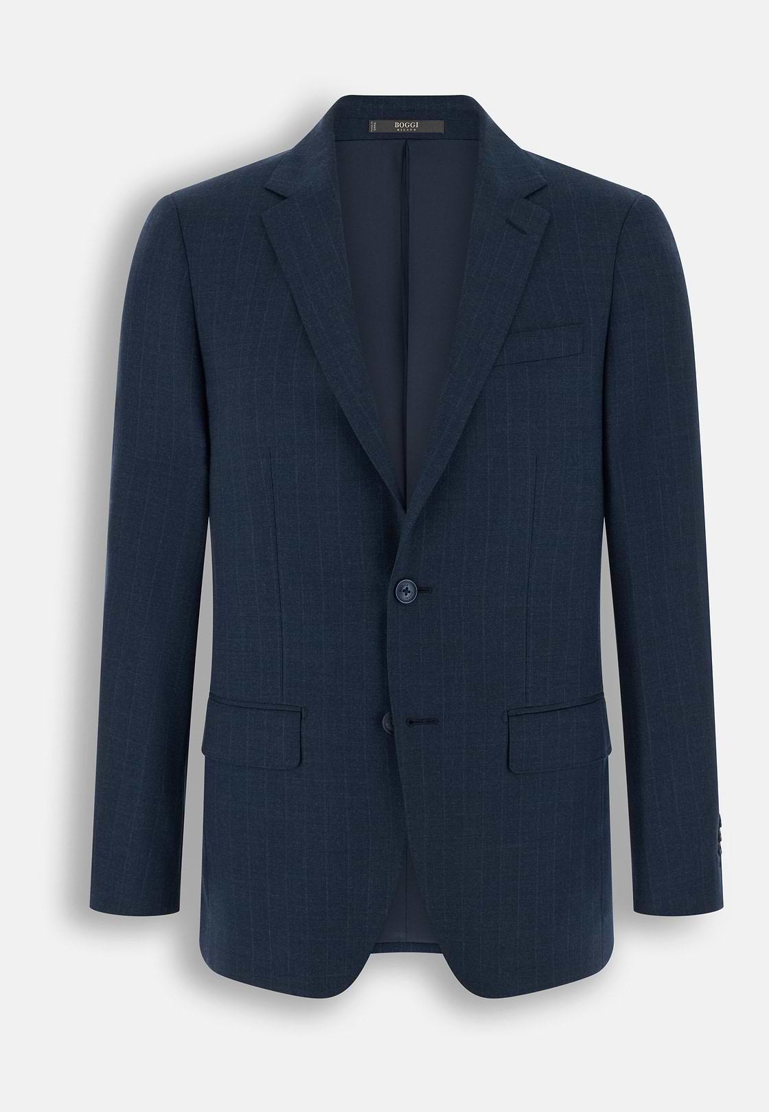 Suit Stretch Wool Cashmere Silk, Navy blue, hi-res, 7