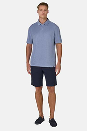 Polo En Nylon Coton, Indigo, hi-res