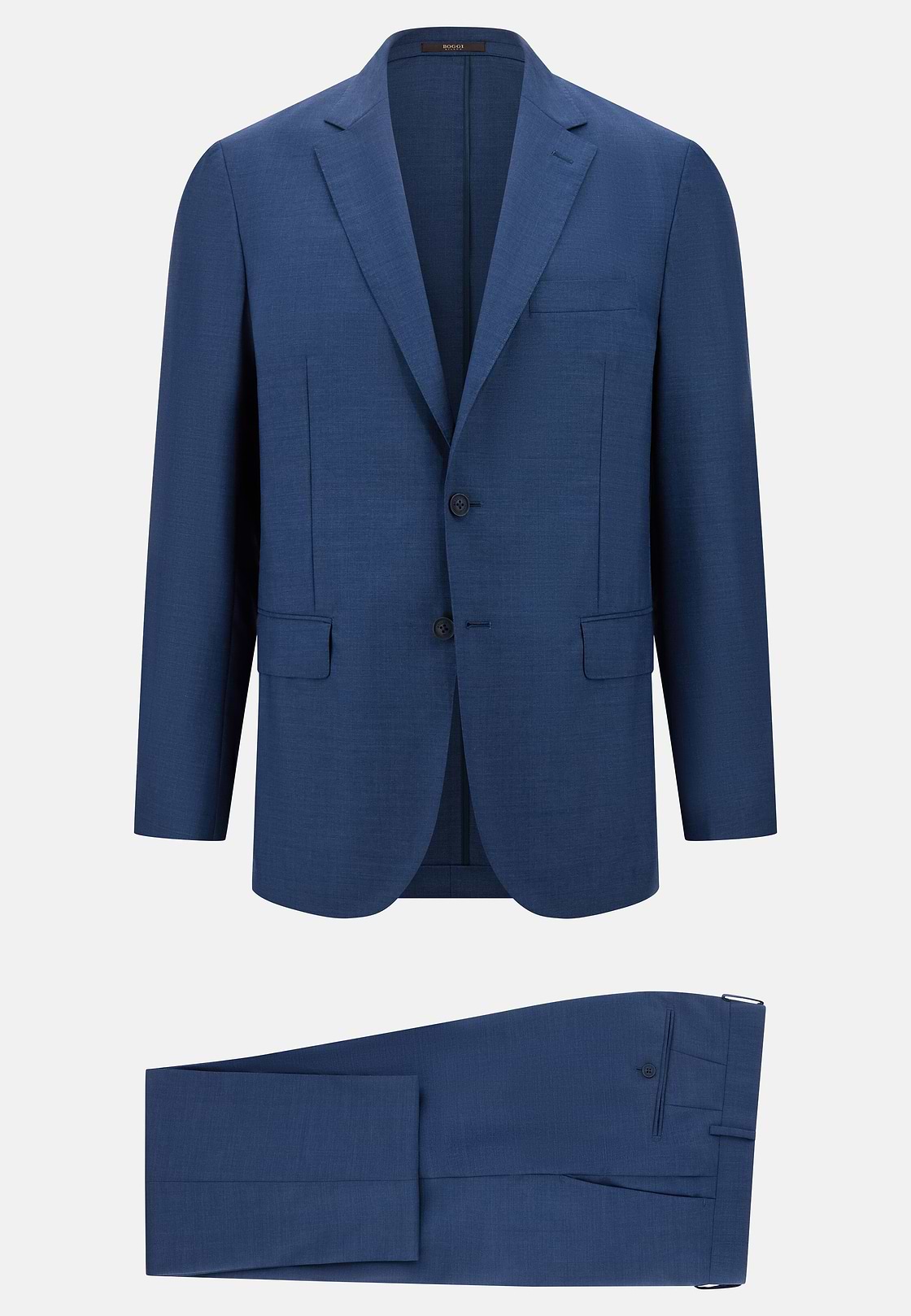 Pure Tropical Wool Suit, Indigo, hi-res, 6