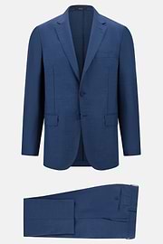 Pure Tropical Wool Suit, Indigo, thumb, 6