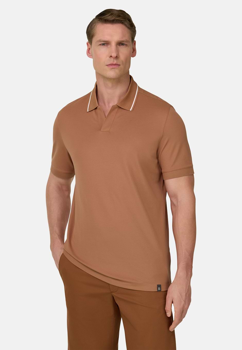Poloshirt Aus Leistungsstarkem Piqué Mit S-Cafè®-Garn, Rot, hi-res