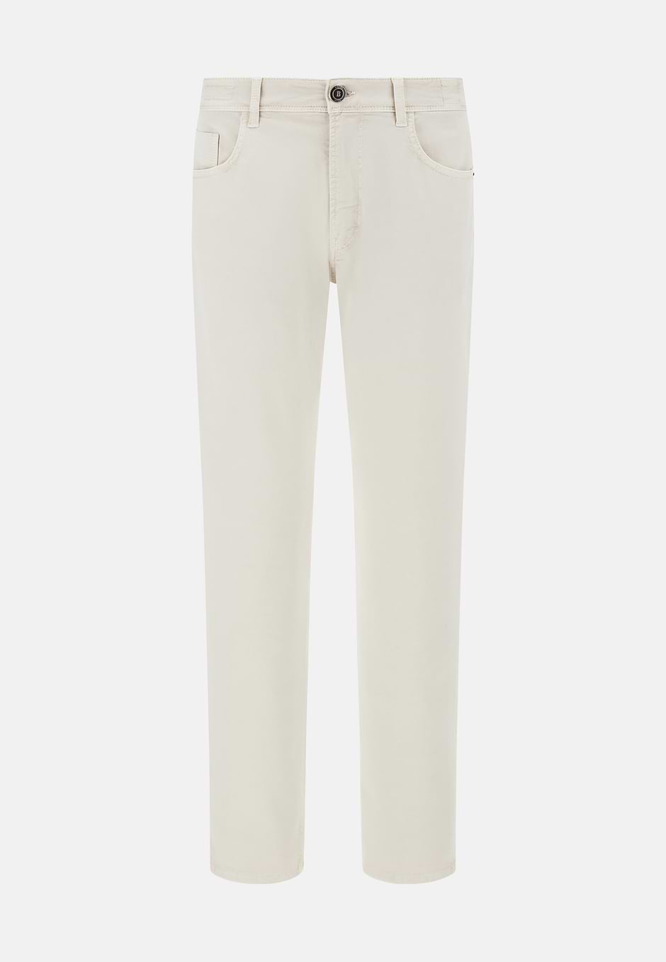 Stretch Cotton Jeans, Sand, hi-res