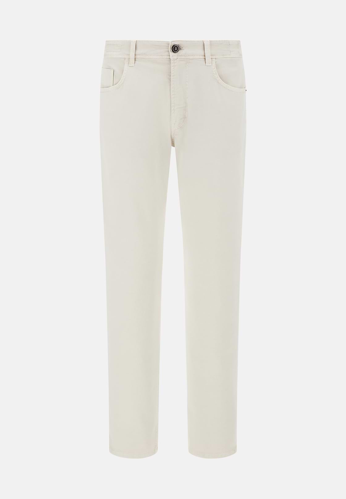 Jean En Coton Extensible, Sable, hi-res