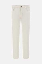 Jean En Coton Extensible, Sable, hi-res