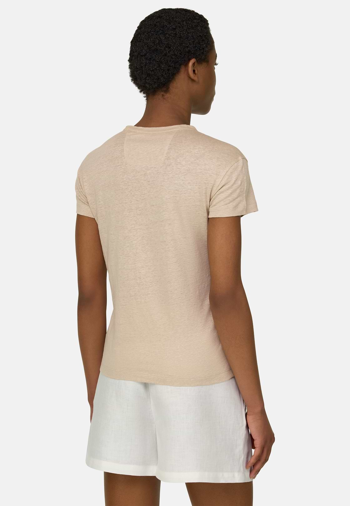 T-shirt en lin stretch, Sable, hi-res, 3