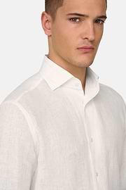 Hemd Aus Leinen Regular Fit, Sand, thumb, 4