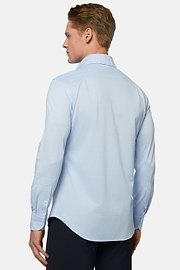 Camisa Estilo Polo De Punto Jersey Japonés Corte Regular, Azul claro, hi-res